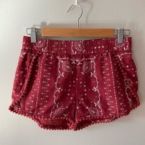 Madewell Oahu Cover Up Shorts Vintage Bandana Size XS